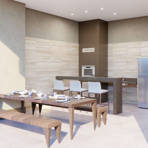 Residencial Majestic - Churrasqueira.