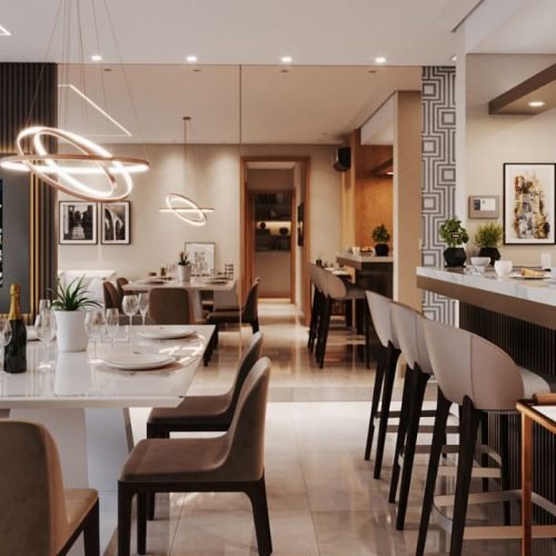 Residencial Majestic - Sala de Jantar - Visao Ampla